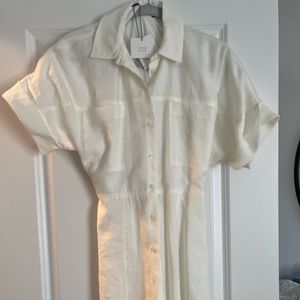 Zara - white shirt dress size S